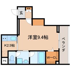 静岡駅 徒歩8分 4階の物件間取画像